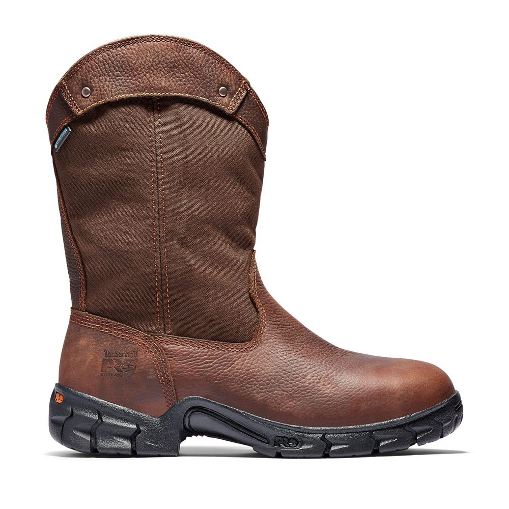 Bocanci De Muncă Timberland Barbati Maro - Pro® Excave Steel Toe Wellington - Romania - CJYTRP174